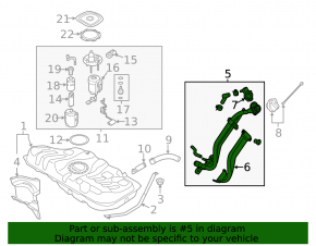 Fuel filler neck Kia Forte 4d 14-18