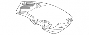 Interior mirror trim Volvo XC40 19-25 black for camera