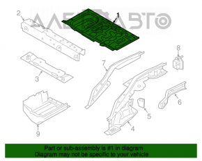 Trunk trough Mini Cooper F56 3d 14-24
