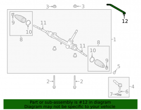 Steering rack bracket Lexus UX200 UX250h 19-