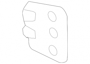 Front bumper bracket left Audi A6 C7 12-18 inner