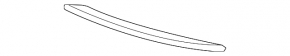 Right front bumper lower grille molding for BMW 5 F10 14-16, chrome under fog lights, Luxury Line