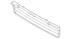 Lower grille front bumper central BMW 5 G30 17-20 black matte