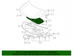 Mitsubishi Eclipse Cross 18-24 Hood Insulation