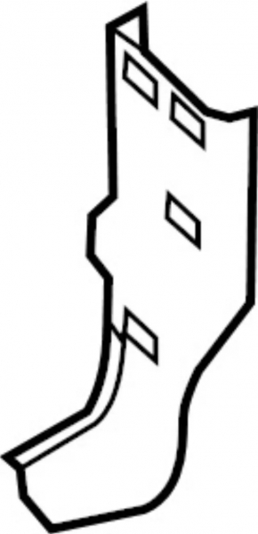 Front bumper reinforcement bracket right Infiniti Q50 14-