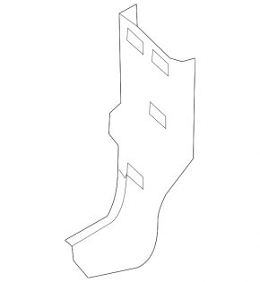 Front bumper reinforcement bracket right Infiniti Q50 14-