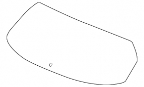 Rear glass of the trunk door Honda HR-V 16-22