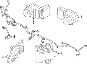 Left rear bumper parking sensor bracket for Kia EV6 22-24 for Park Assist, GT, GT-Line