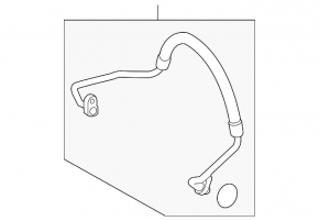 Air conditioning condenser-compressor pipe for Toyota Rav4 13-18 2.5