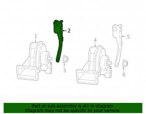 Right low beam signal bracket for Audi A4 B9 17-25