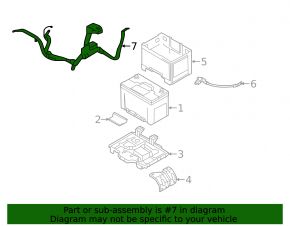 Positive terminal of battery Hyundai Sonata 11-15