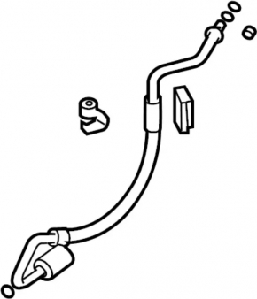 Air conditioner tube compressor-heater first Infiniti G25 G35 G37 4d 06-14