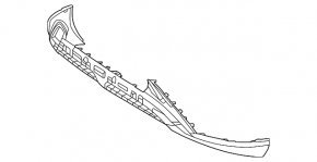 Front bumper lip Mercedes W167 GLE 24-26