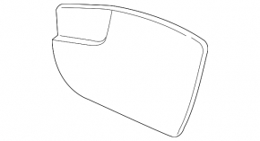 Mirror element left Ford Escape MK3 13- heating