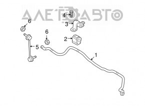Front stabilizer Mazda6 09-13