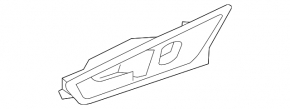 Door handle inner rear left Lincoln MKX 16- panel assembly