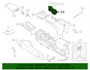 Ford Bronco Sport 2021-26 Center Console Cup Holders