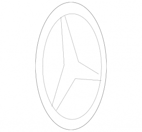Emblem badge Mercedes tailgate Mercedes X164 GL