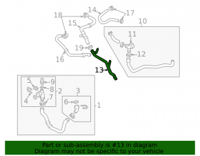 Cooling pipe metal VW Passat 20-22 2.0T