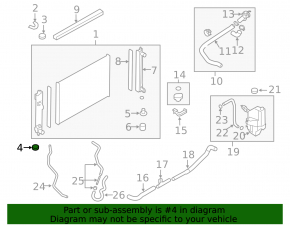 Radiator support lower right Nissan Murano z52 15-