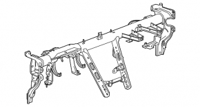 Under-torpedo pipe reinforcement Chevrolet Impala 14-20
