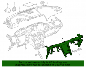 Under-torpedo pipe reinforcement Chevrolet Impala 14-20
