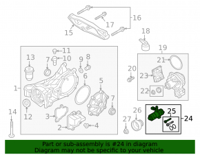 Volvo S60 13-18 2.5, 3.0 automatic transmission oil pump