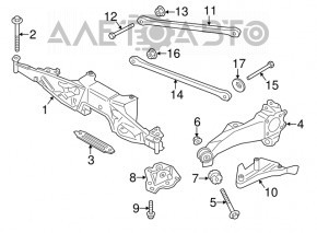 Lower rear left control arm BMW X2 F39 18-23