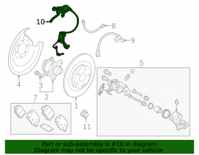 Rear right ABS sensor for Mitsubishi Outlander 22-25 2.5