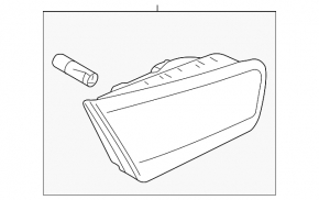 Lamp inner trunk lid right Audi A6 C7 12-15 prerest