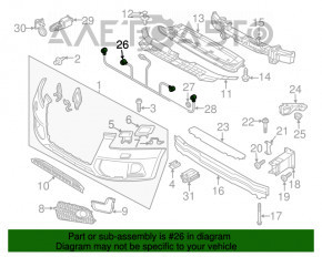Front Parking Sensor Porsche Cayenne 958 11-14