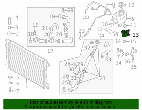 Expansion tank bracket Audi Q7 16-