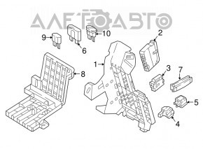Audi Q7 Interior Fuse Box 16-