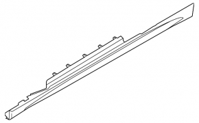 Left threshold BMW 4 F32/33 14-20 convertible, Coupe