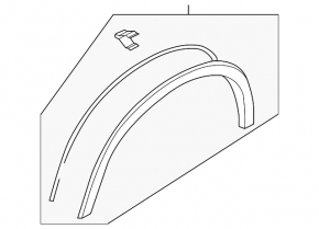 Mitsubishi Outlander Sport ASX 2020 front left fender arch trim