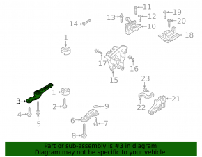 Rear engine mount VW Jetta 19- MKPP