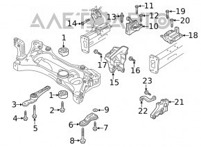 Rear engine mount VW Jetta 19- MKPP