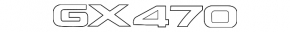 Emblem inscription GX470 trunk door Lexus GX470 03-09