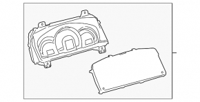 Toyota Camry V50 12-14 Hybrid USA Instrument Cluster