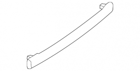 Nissan Rogue 14-15 rear bumper absorber type 1, dented, broken guide