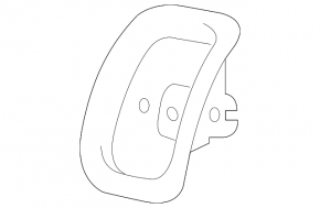 Isofix rear seat cover for Audi A6 C8 19-24 light brown
