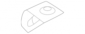 Front right wing bracket central Audi A3 22-26 small