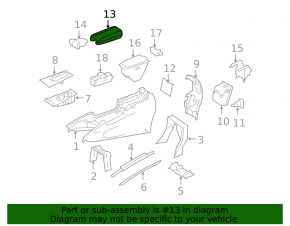 Mercedes W164 ML armrest, beige, with wiring