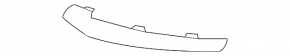Right front bumper lip molding for Mercedes GLC 63 18-21, lower, chrome, AMG pack