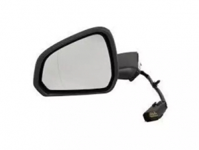 Left side mirror assembly for Ford Mustang mk6 15-23, 7 pins, folding, turn signal, heated, red