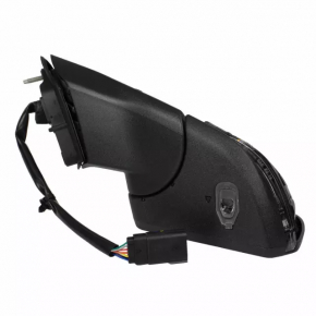 Left side mirror assembly for Ford Mustang mk6 15-23, 7 pins, folding, turn signal, heated, red