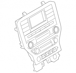Ford Mustang mk6 15-17 climate control panel for a small monitor