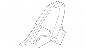 Driver's seat side inner trim for Ford Escape MK4 23-26 black