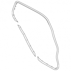 Lincoln Corsair 20-26 rear right door seal