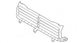 Upper radiator deflector blinds for Land Rover Discovery Sport 2020-23, 2.0